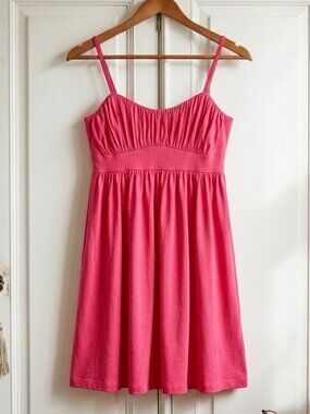 INC Coral Heat Empire Waist Sundress NWT Large Summer Vacation Dress
